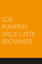 Cargar imagen en el visor de la galería, Pumpkin Spice Latte Brownie (Envío a Estados Unidos)
